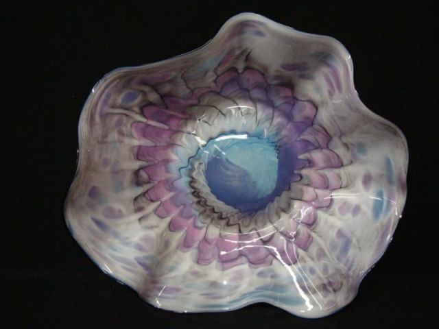 Appraisal: Seattle Art Glass Bowl Signed Cliff Goodman Signed on the