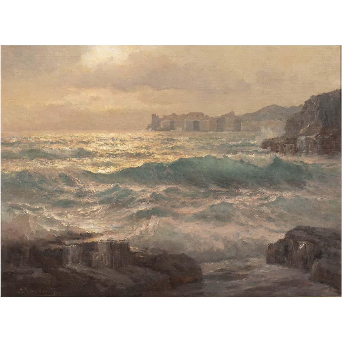 Appraisal: PAINTING ARSENIJ PETROVIC SOSNOVSKIJ Arsenij Petrovic Sosnovskij Russian - Seascape