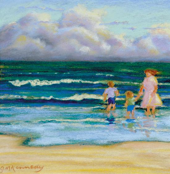 Appraisal: J Michael Kennedy South Carolina th century MAKING MEMORIES pastel