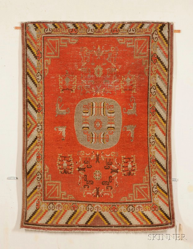 Appraisal: Khotan Rug East Turkestan last quarter th century area of