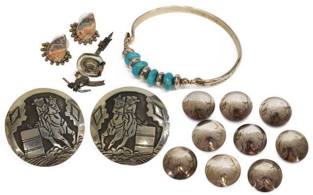 Appraisal: lot of Jewelry items including buttons Indian head buffalo nickels