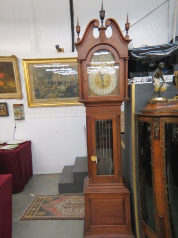 Appraisal: Antique Grandfather's Clock by Wilhelm Muller Co tall two train