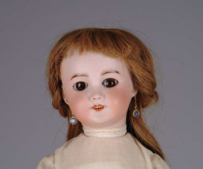 Appraisal: SFBJ DOLL Brown sleep eyed SFBJ with a brown human