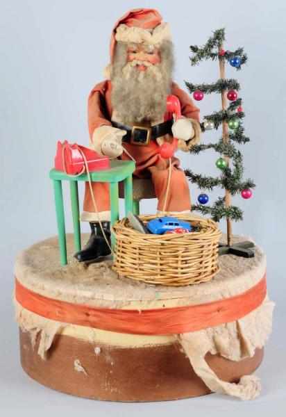 Appraisal: Electric Christmas Santa Window Display Santa swivels at waist raises