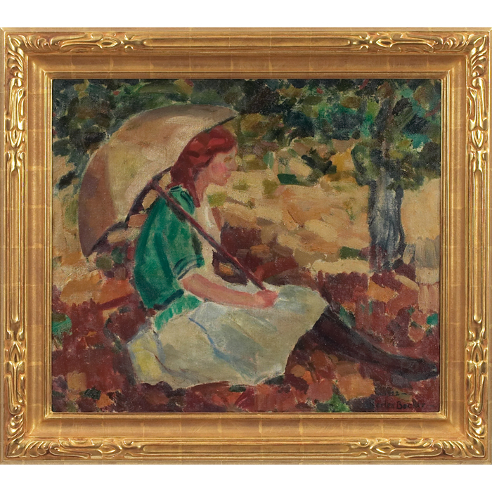 Appraisal: Charles Hunter Becker American th century ''Irene '' oil on