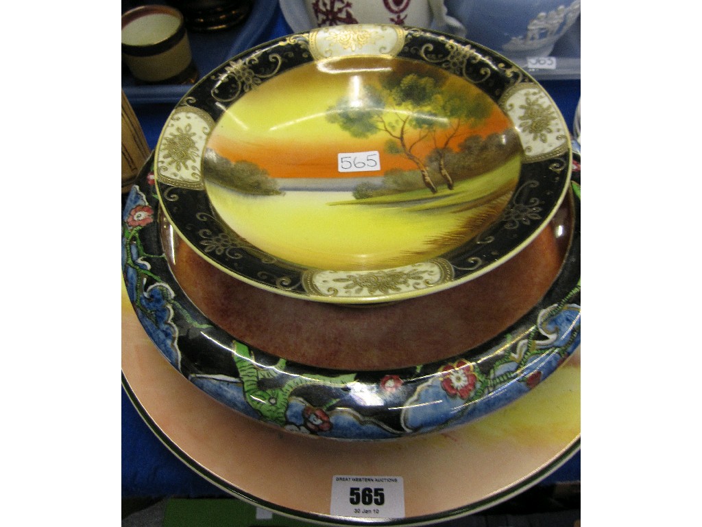 Appraisal: Lot comprising a Doulton seriesware plate depicting Robin Hood and