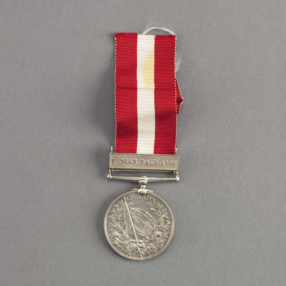 Appraisal: Canada General Service Medal - clasp Fenian Raid Private H