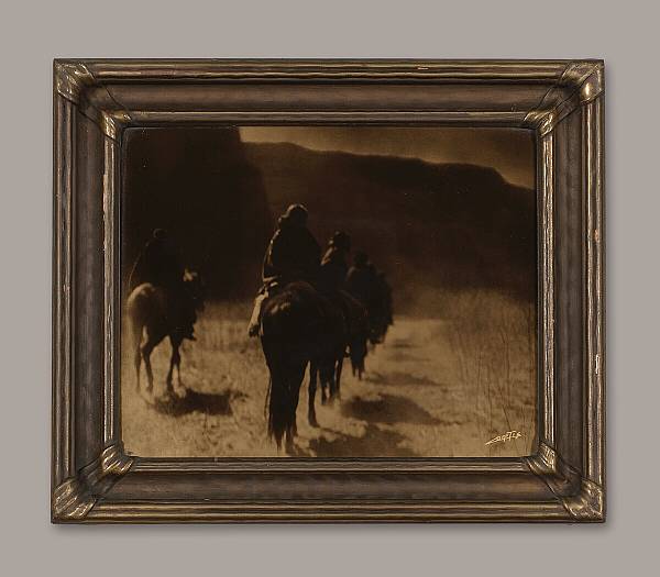 Appraisal: Edward S Curtis American - The Vanishing Race Navaho Orotone