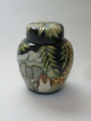 Appraisal: A MOORCROFT POTTERY GINGER JAR designed for the Collectors Club