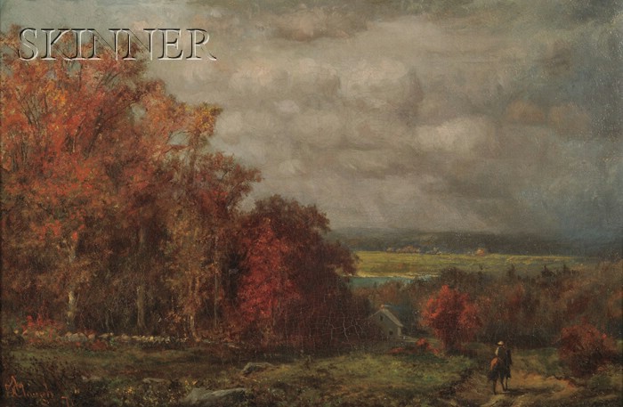 Appraisal: Attributed to Ansel D Clough American fl - Autumn Road