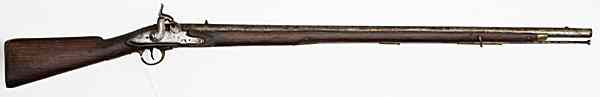 Appraisal: French Musket with Nepalese Percussion Conversion cal '' barrel dated