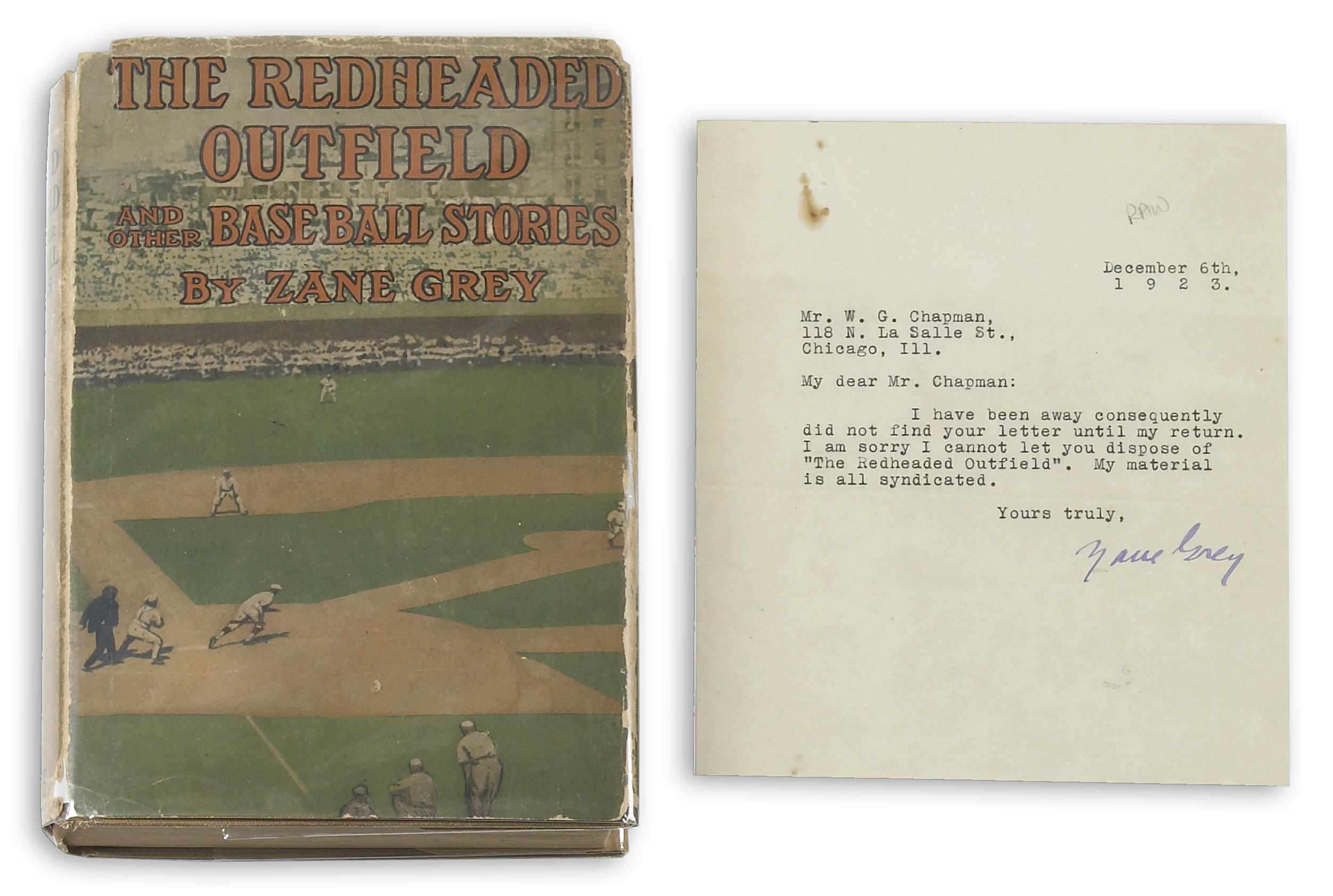 Appraisal: GREY ZANE - The Redheaded Outfield and Other Baseball Stories