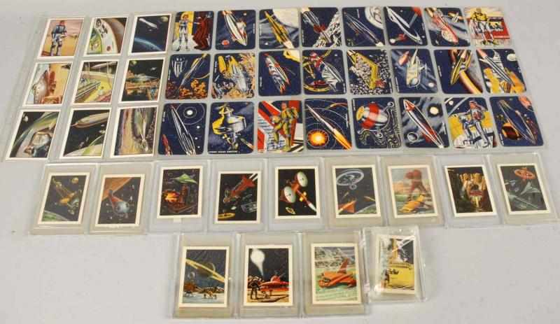 Appraisal: Lot of Miscellaneous Vintage Space Cards Description Includes Swift premium