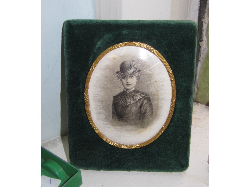 Appraisal: Framed portrait miniature