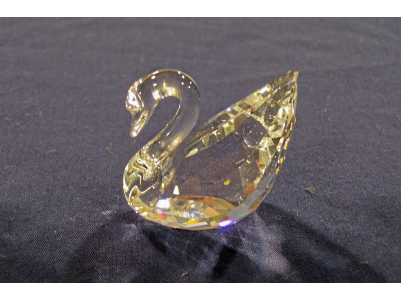 Appraisal: Swarovski Crystal Swan Crystal swan Marked Swarovski swan mark Measures