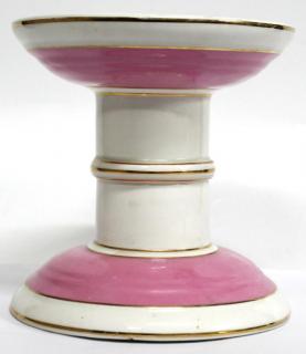 Appraisal: Porcelain Advertising Ham Display Stand Compote Circa - the columnar