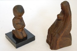 Appraisal: A BRONZE FIGURE GROUP AND ONE OTHER