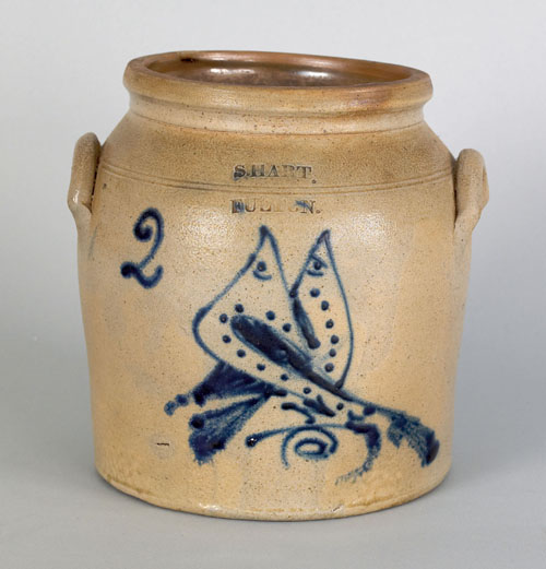 Appraisal: New York stoneware crock th c impressed S Hart Fulton