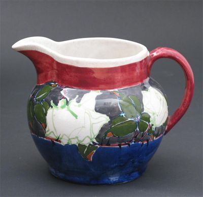 Appraisal: A Bough Pottery jug by Elizabeth Amour painted with rose