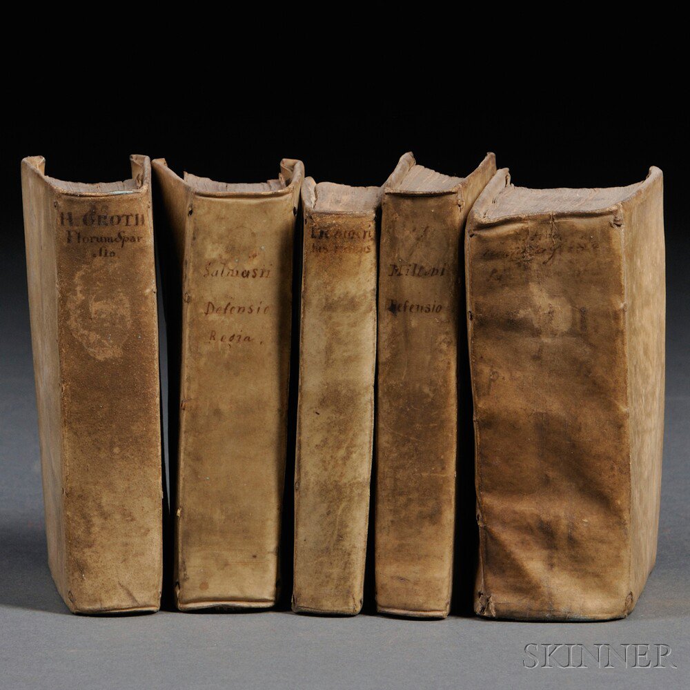 Appraisal: Grotius Hugo - et alia Five Volumes Including Florum Sparsio