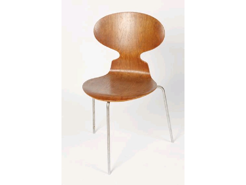 Appraisal: AARNE JACOBSEN AN ANT or No CHAIR with moulded plywood