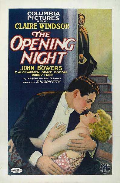 Appraisal: The Opening Night Columbia one-sheet condition A linen-backed according to