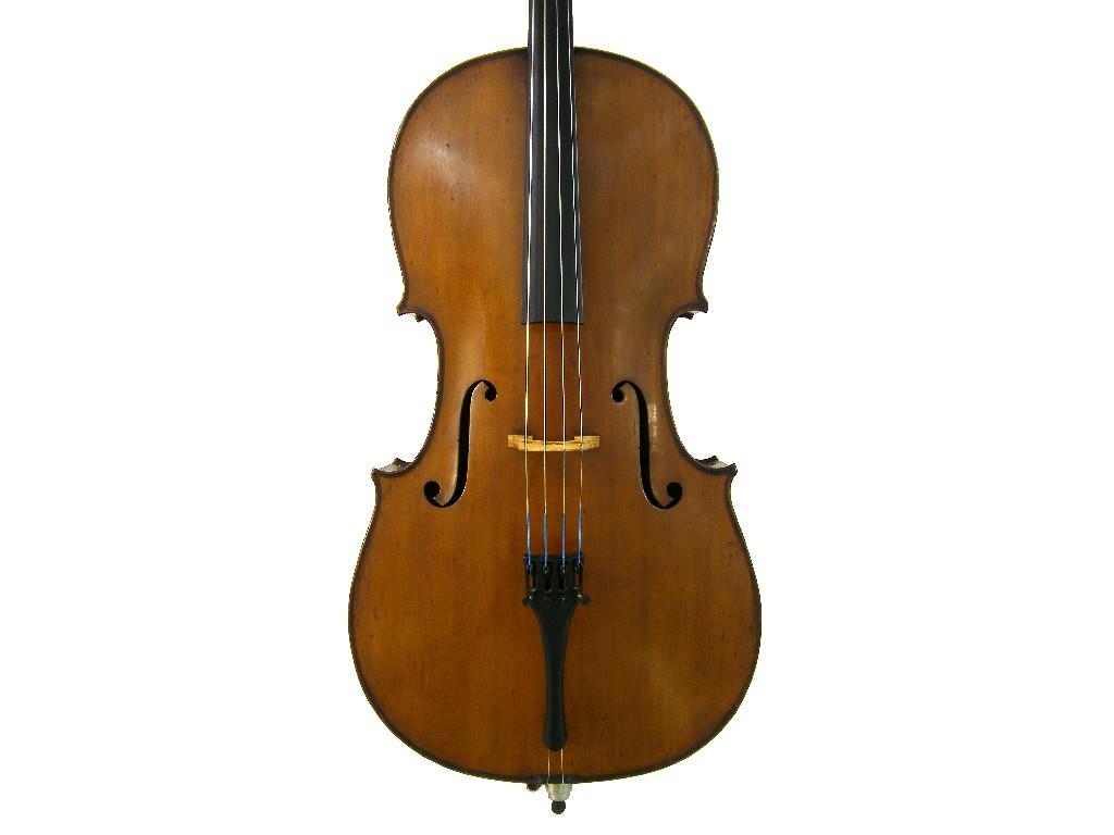 Appraisal: German violoncello of the Markneukirchen School circa the two piece