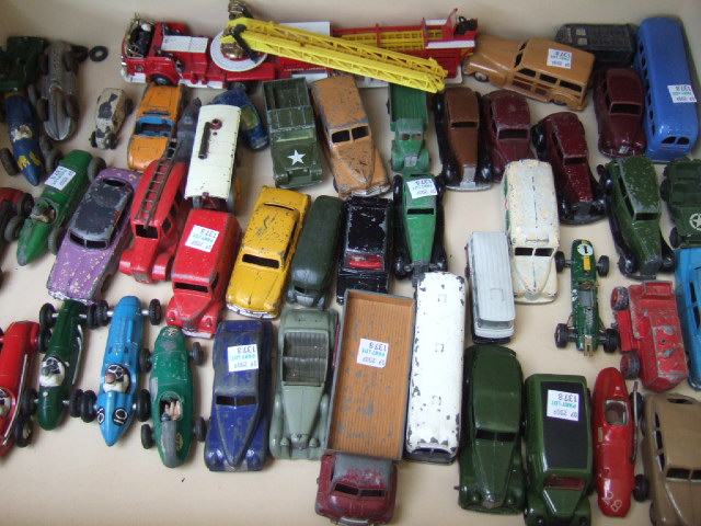 Appraisal: A quantity of Dinky and Corgi die-cast vehicles playworn including