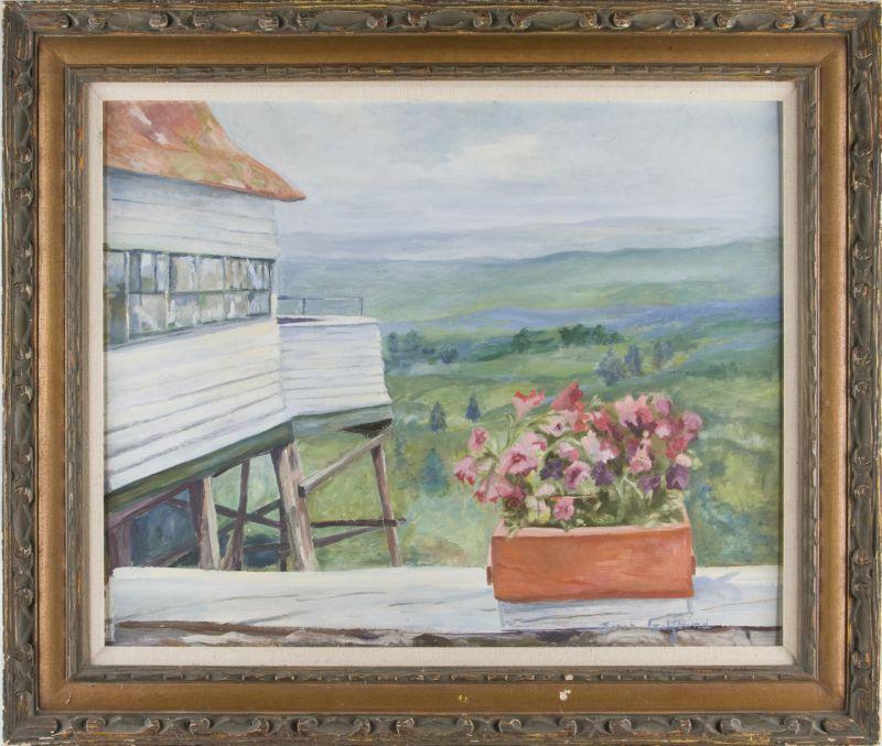 Appraisal: Sarah Gelfound th c View from the Heights oil on