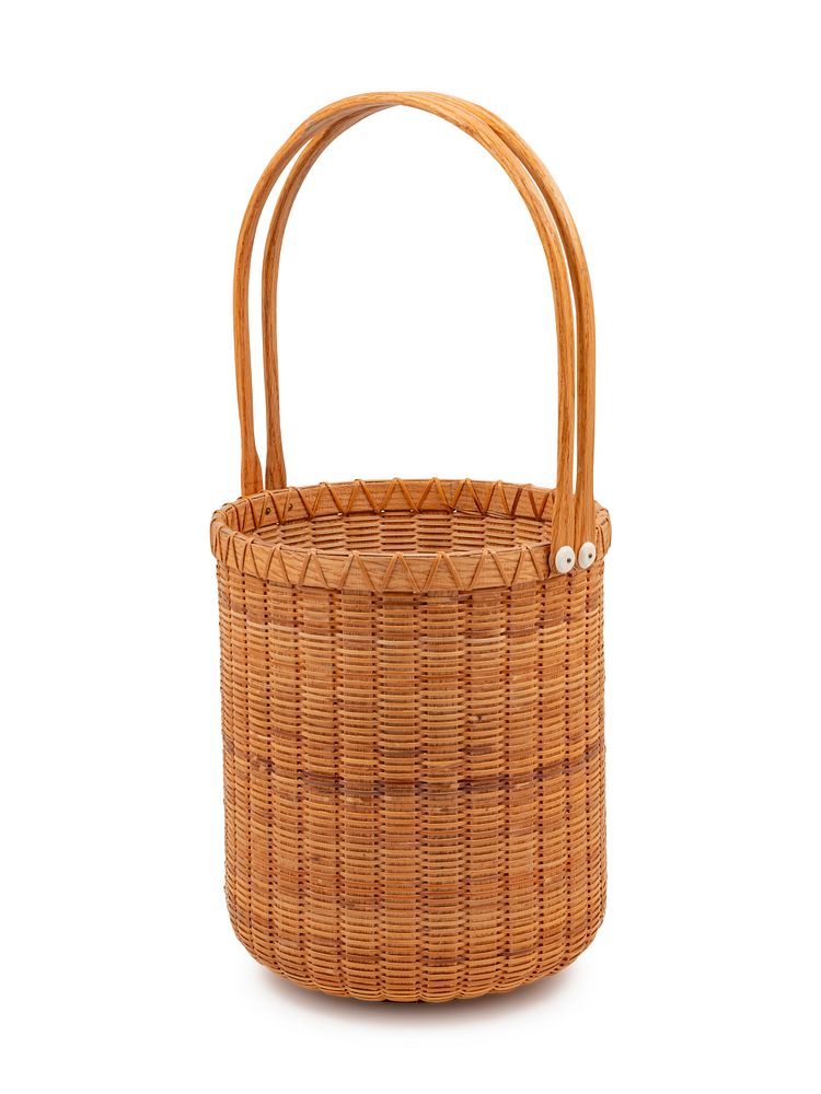 Appraisal: A Large Nantucket Basket by Paul Willer A Large Nantucket