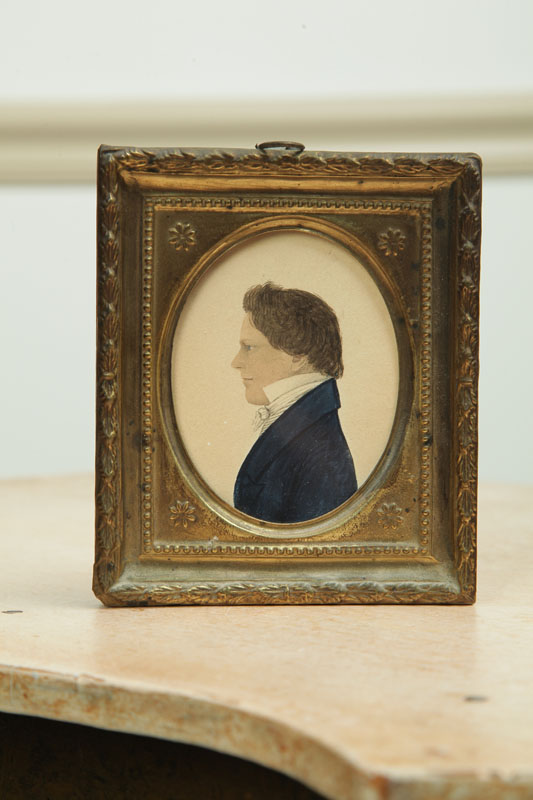 Appraisal: PORTRAIT OF A GENTLEMAN ATTRIBUTED TO RUFUS PORTER CONNECTICUT -