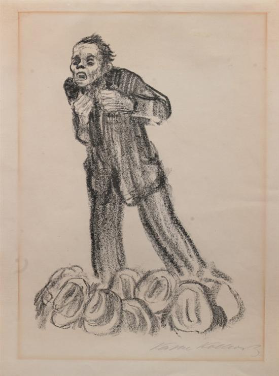 Appraisal: K THE KOLLWITZ German - AGITATIONSREDNER signed in pencil lower