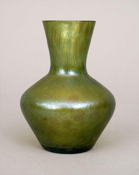 Appraisal: Iridescent Glass Vase in in diam