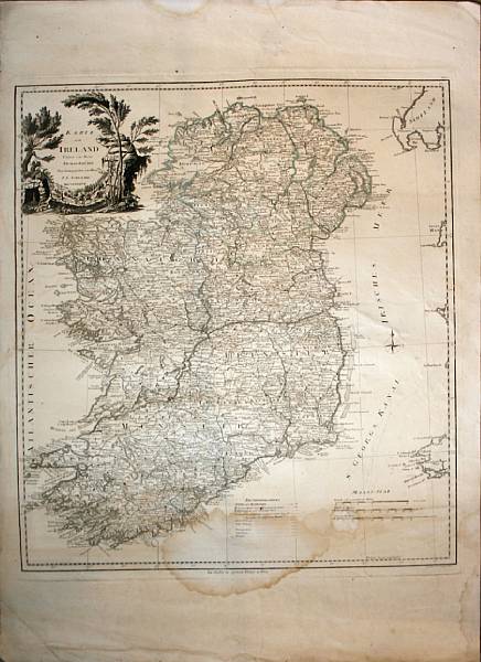 Appraisal: MAP - IRELAND Schraembl F A Karte von Ireland with