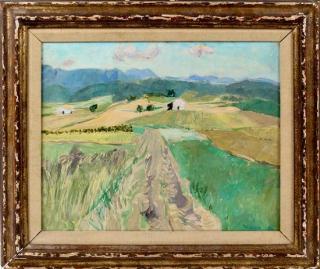 Appraisal: Pierre Boncompain French b Paysage du Vercors oil on board