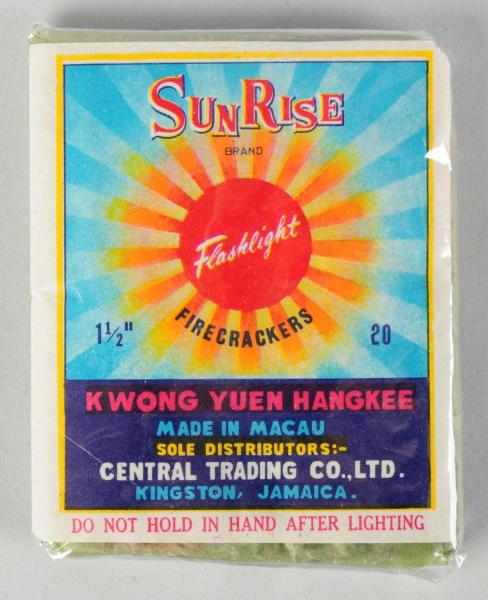 Appraisal: Sunrise -Pack Firecrackers Class Manufactured by Kwong Yuen Hangkee Sunrise