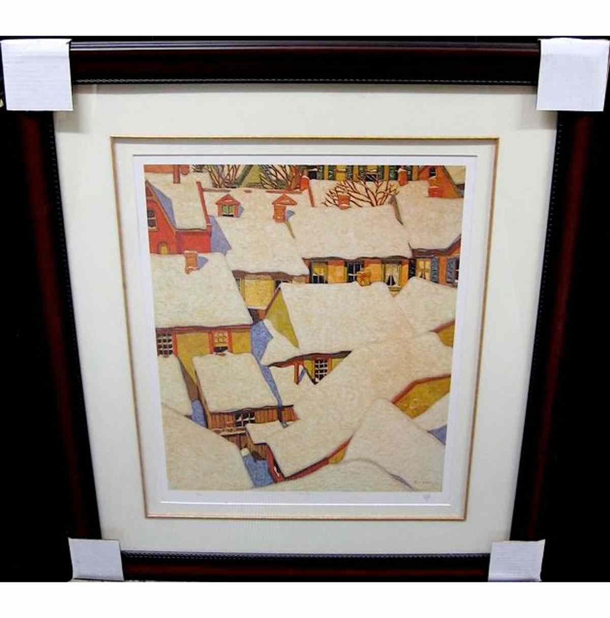 Appraisal: ALFRED JOSEPH CASSON CANADIAN - ROOF TOPS LIMITED EDITION PRINT