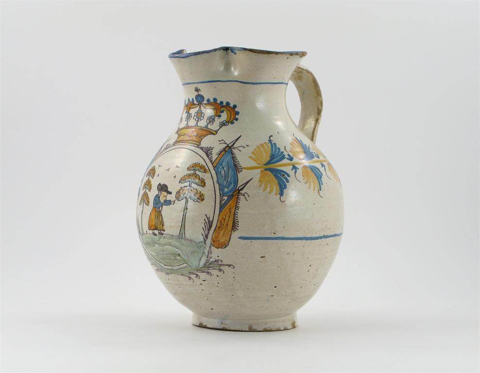 Appraisal: A Continental fa ence jug