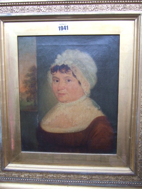 Appraisal: Belgian Provincial School early th century Portrait of a lady