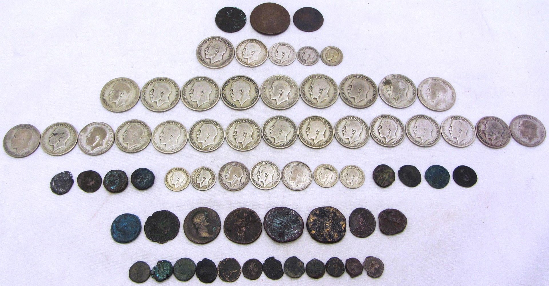 Appraisal: Pre coinage comprising nine half crowns fifteen florins three shillings