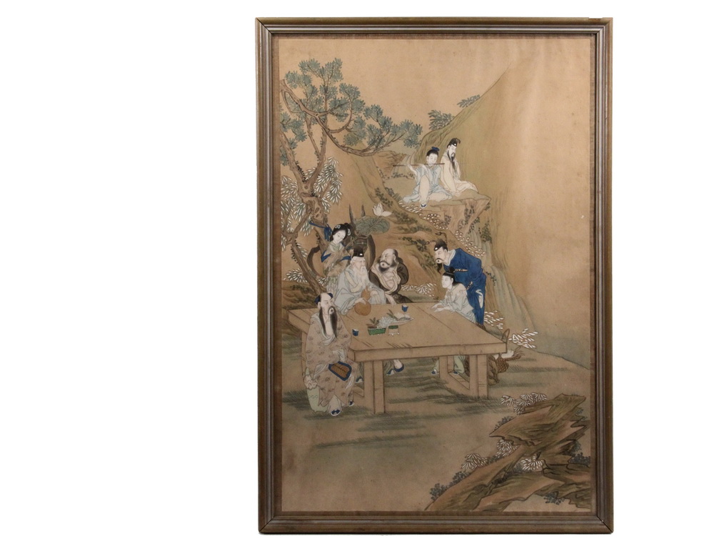 Appraisal: CHINESE SCROLL PAINTING - Early Watercolor on Paper of a