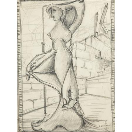 Appraisal: Oscar Dominguez Spanish - Untitled Estimate -