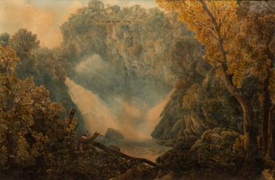 Appraisal: Abraham Lewis Rodolphe Ducros - Falls of the Aniene at