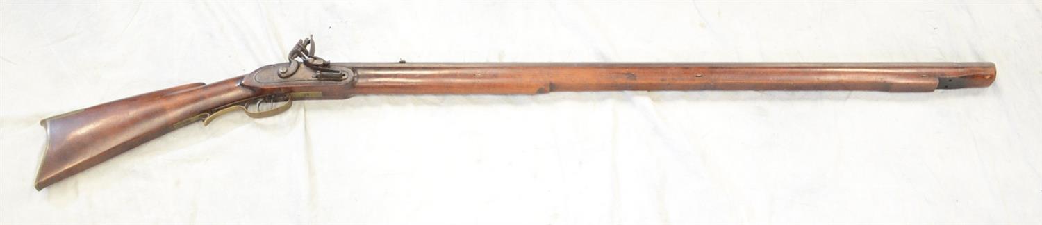 Appraisal: Flintlock cal musket octagonal barrel marked Shultz unmarked lock set