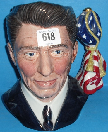 Appraisal: Royal Doulton Large Character Jug Ronald Reagan D Limited Edition