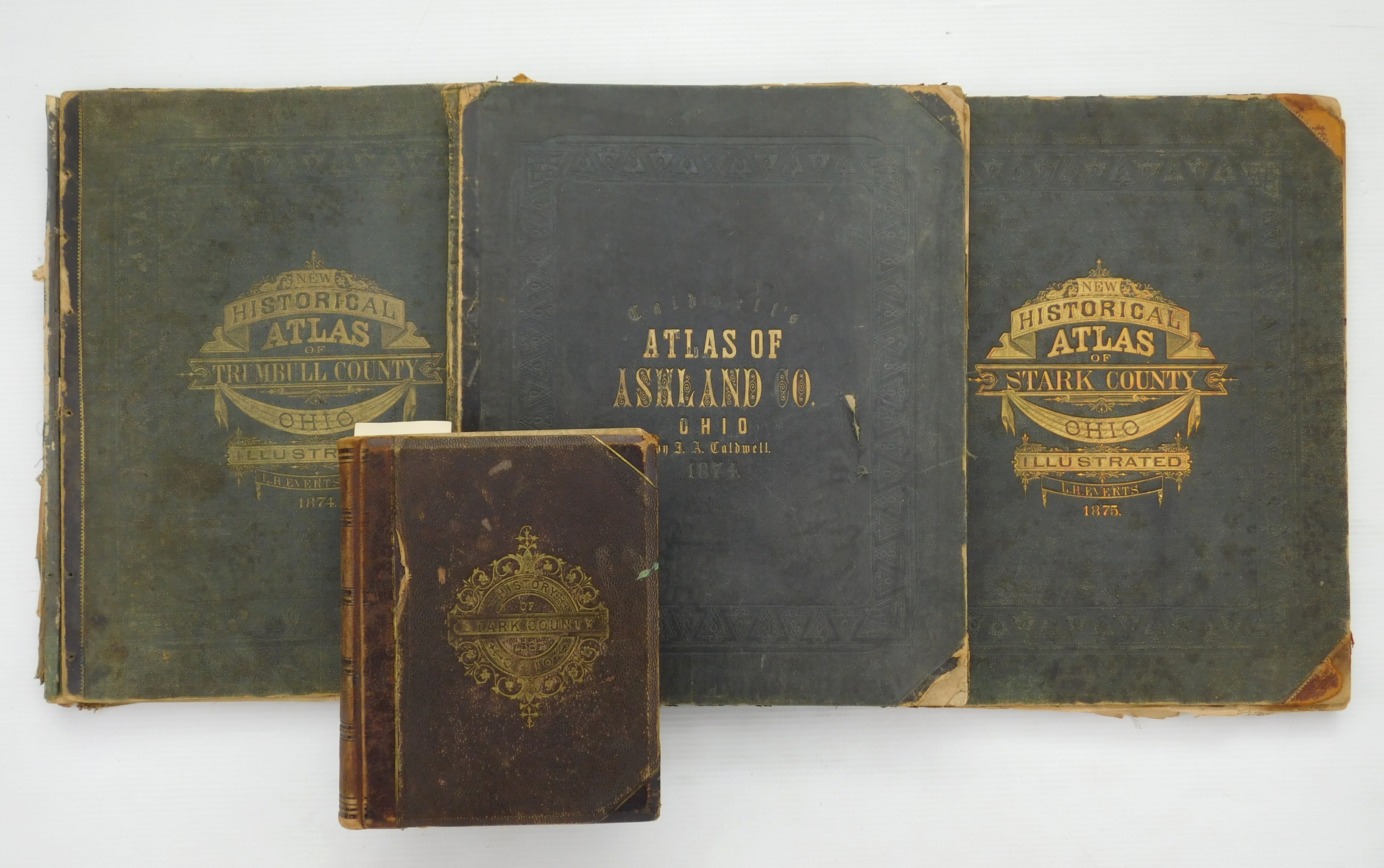 Appraisal: Atlases and book on history of Ohio Counties- Stark Trumble