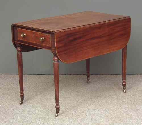 Appraisal: A George III mahogany Pembroke table in the ''Gillows'' manner