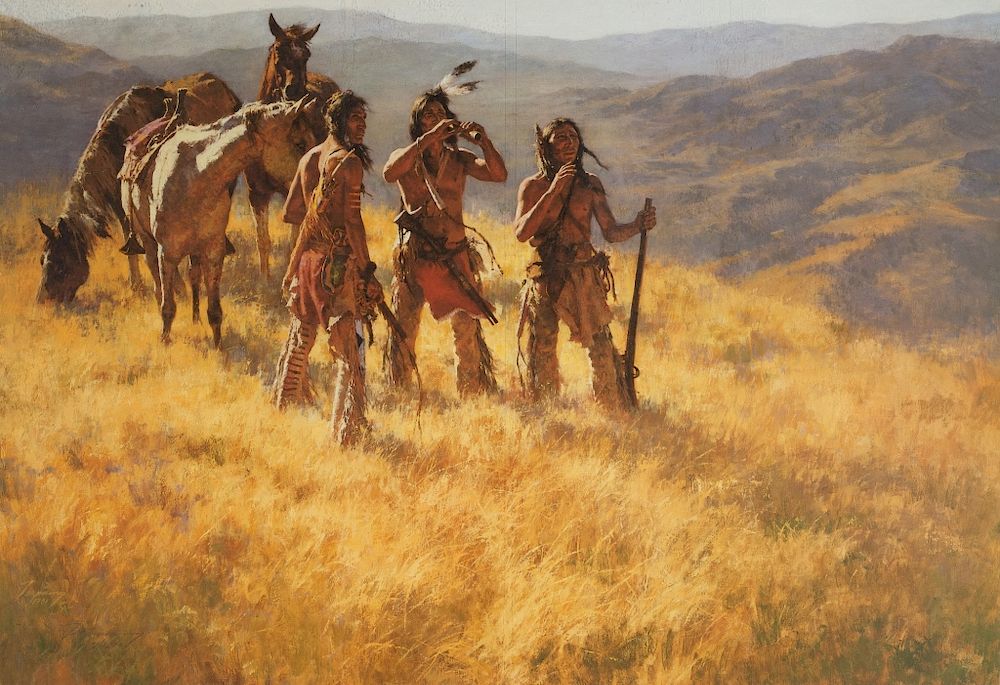 Appraisal: Howard Terpning Dust of Many Pony Soldiers Dust of Many