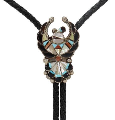 Appraisal: Native American silver content unknown bolo tie signed Verdel and