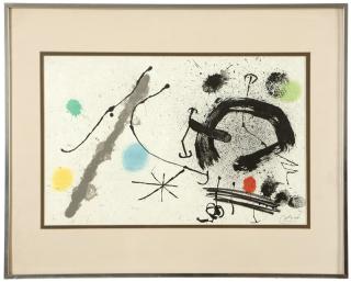 Appraisal: Joan Miro ''Bouquet de reves pour Neila'' signed in pencil